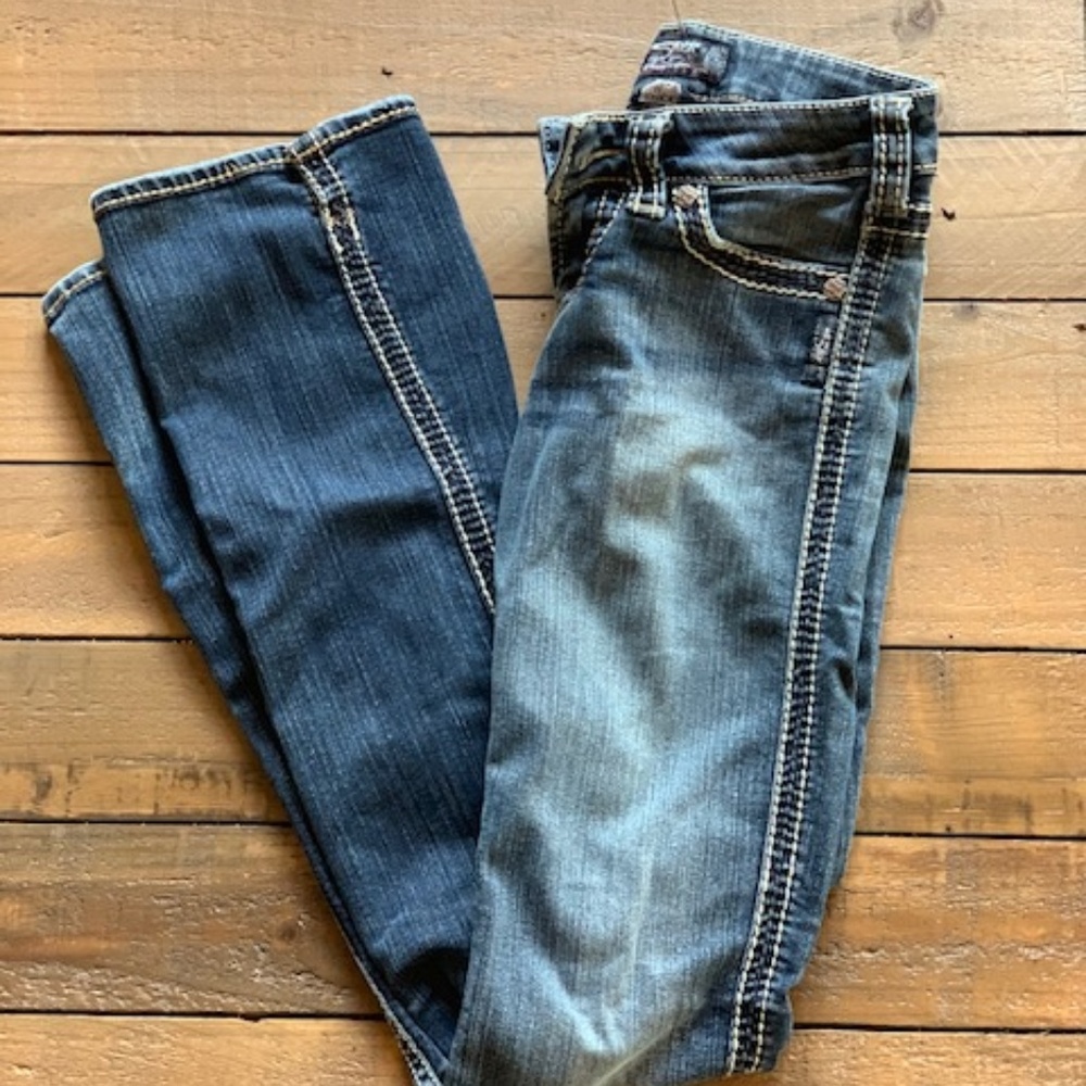 Silver Frances Boot Cut Jeans - Size 24